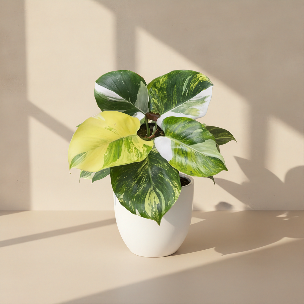 Philodendron White Wizard Tricolor Variegated