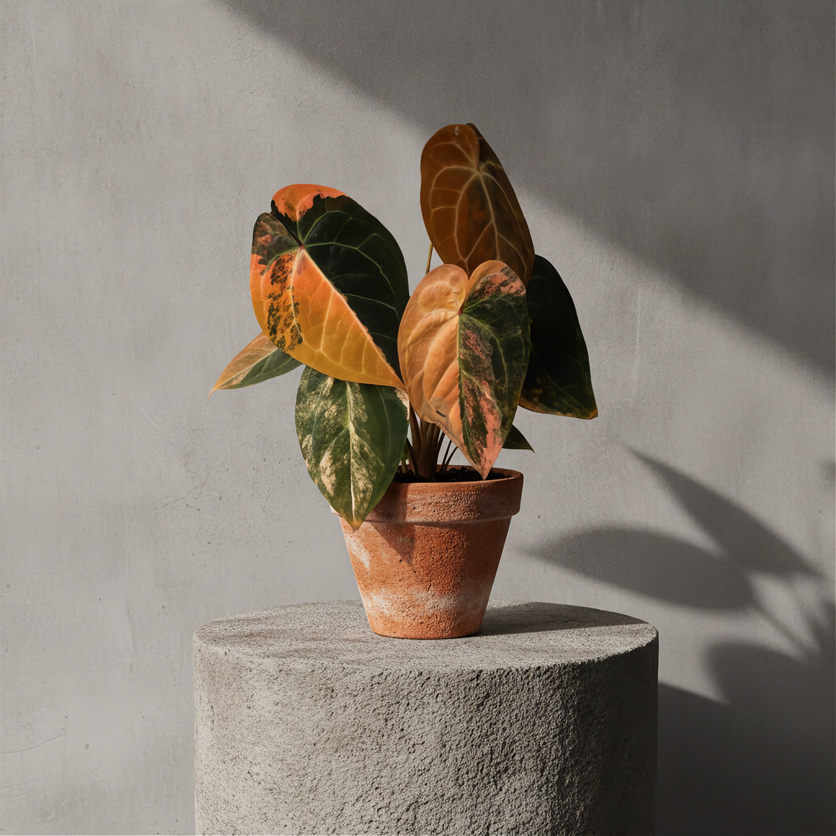 Anthurium AOS X Papi Variegated