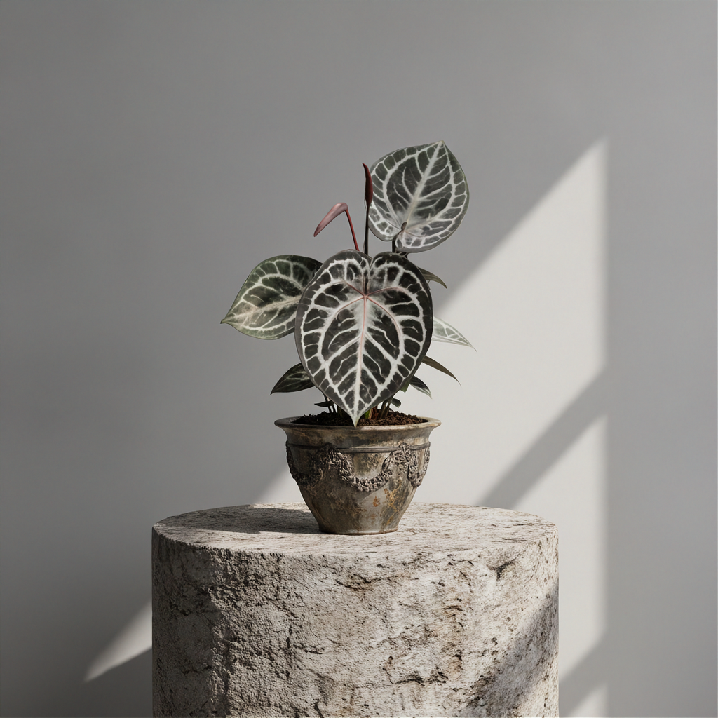 Anthurium Clarinervium x Silver Tiger