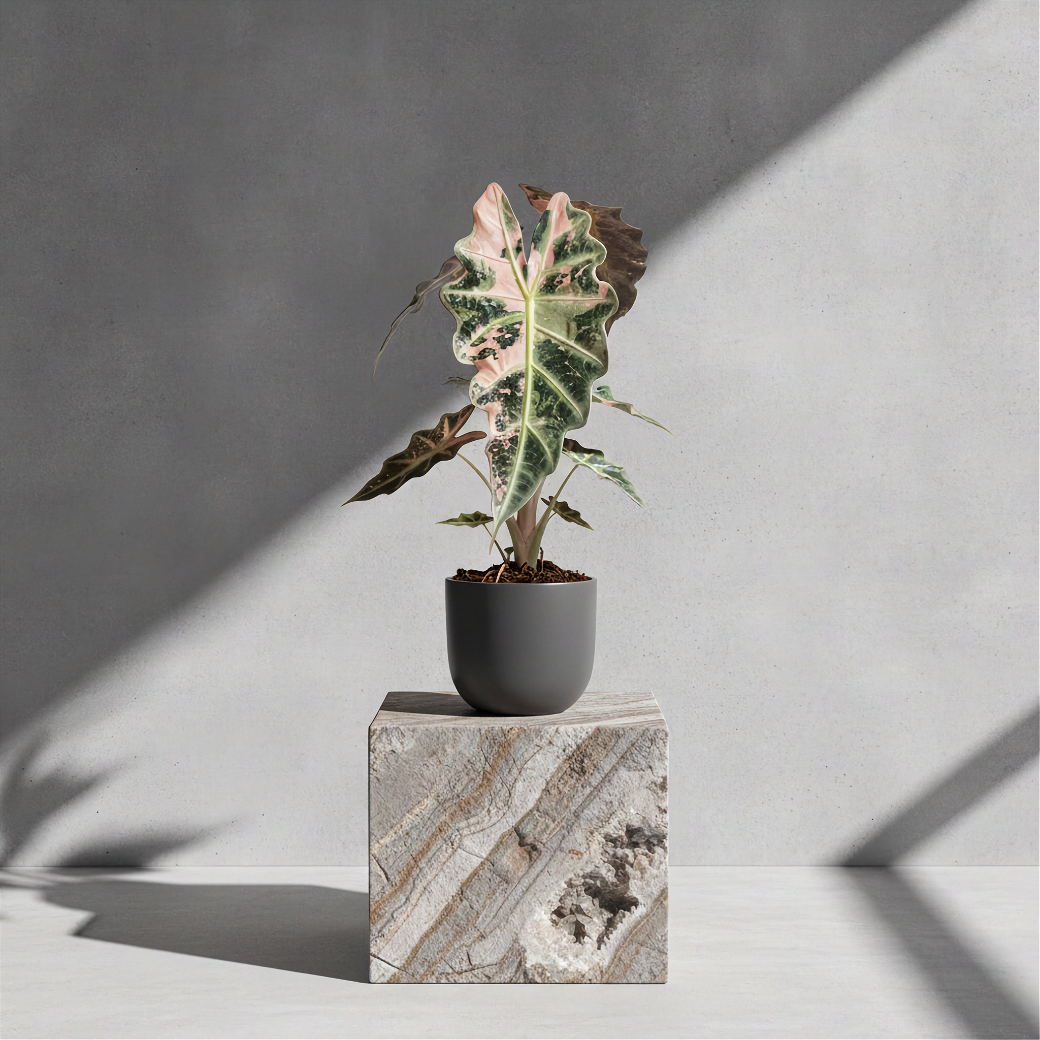 Alocasia Polly Pink Variegated