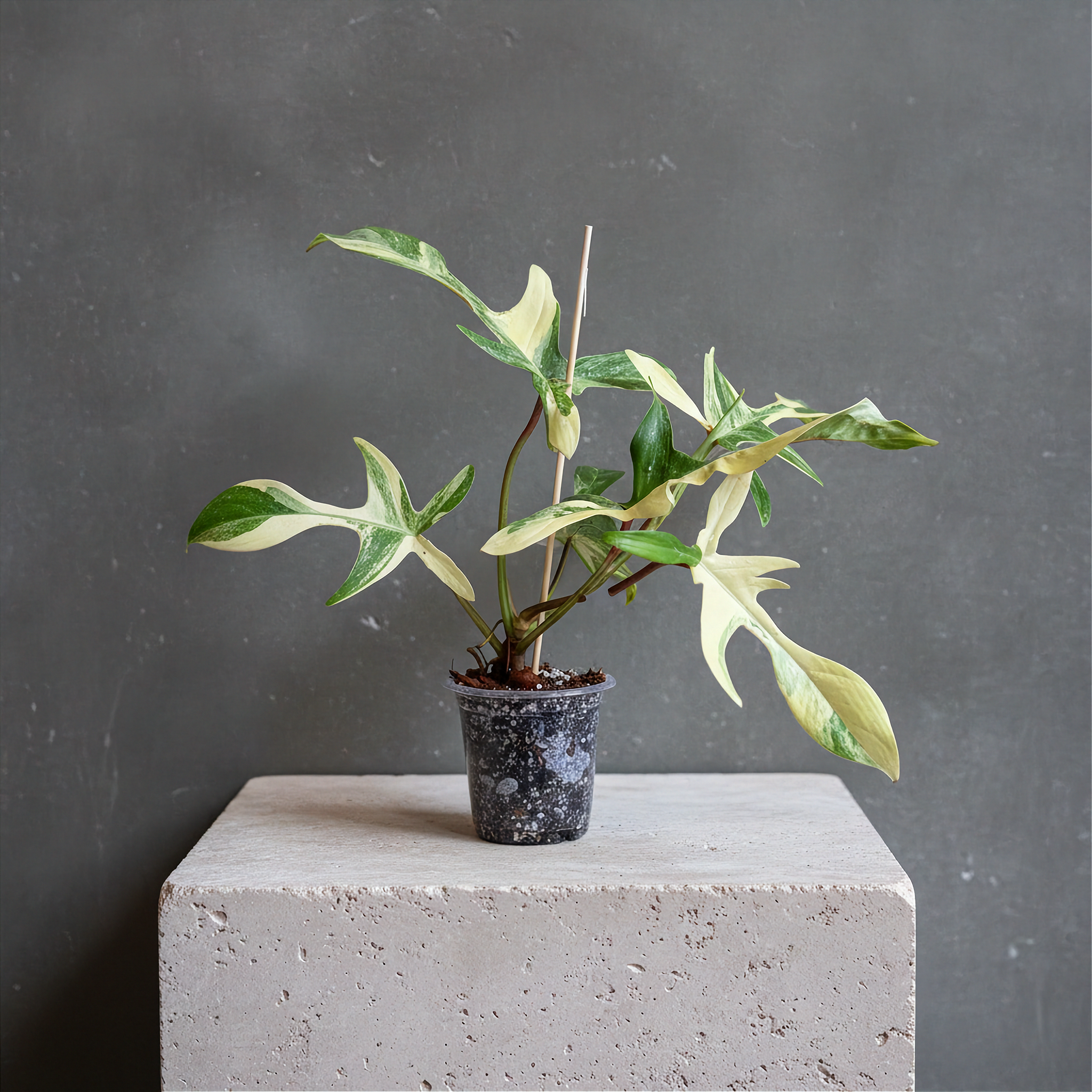 Philodendron Florida Beauty Variegated variegation detail