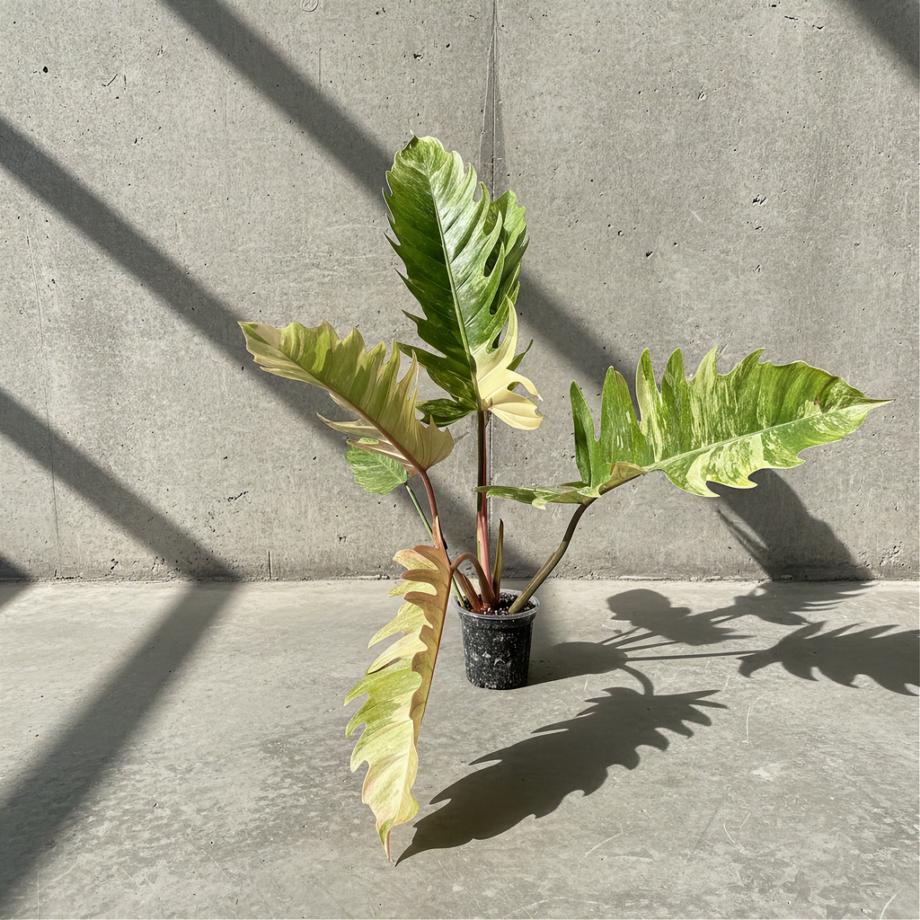 Philodendron Caramel Marble Variegated mature specimen, large