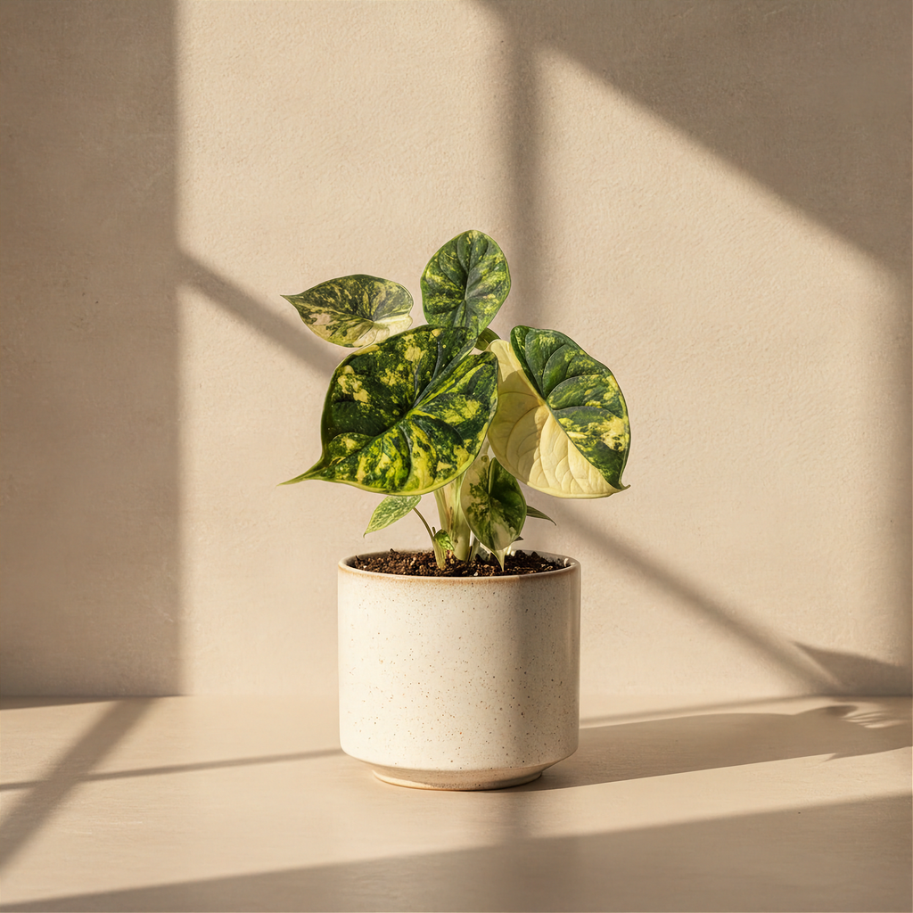 Alocasia Dragon Scale Aurea Variegated