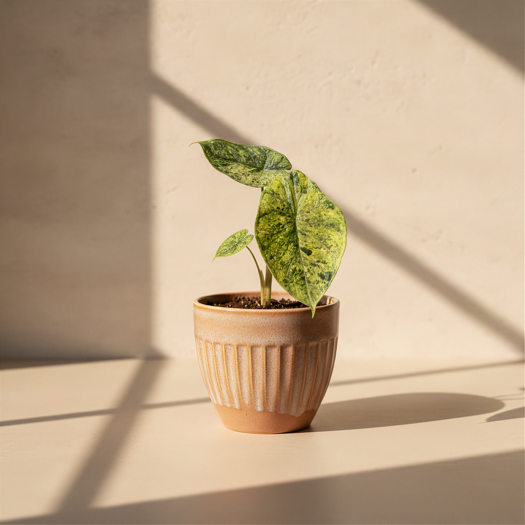 Alocasia Dragon Scale Mint Variegated