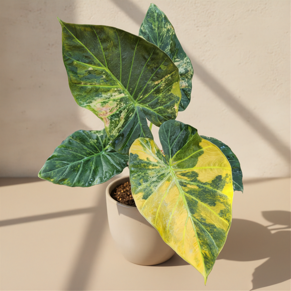Alocasia Regal Shields Aurea Variegated