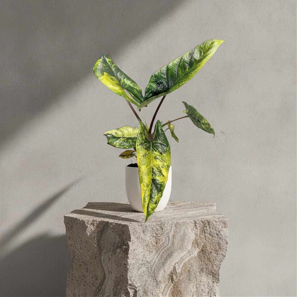 Alocasia Scalprum Aurea Variegated