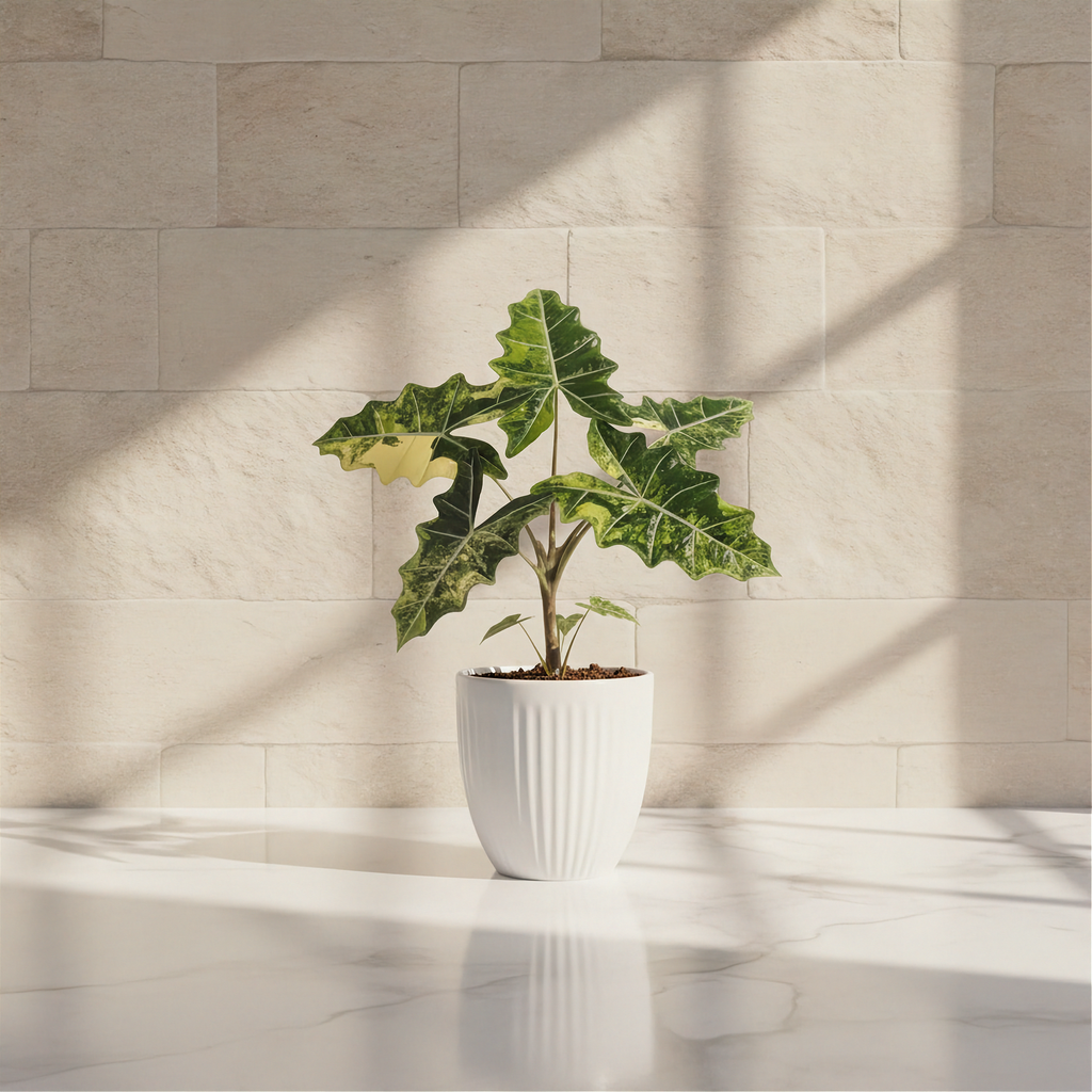 Alocasia Sarian Aurea Variegated