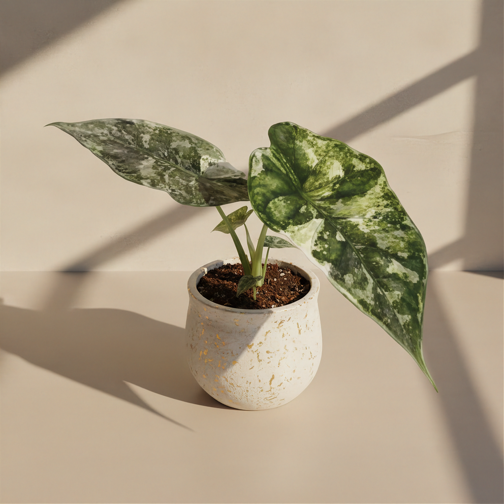 Alocasia Dragon Scale Variegated Tri-Color
